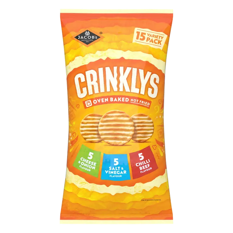 Jacob's Crinklys Variety Pack 15 x 23g (345g)