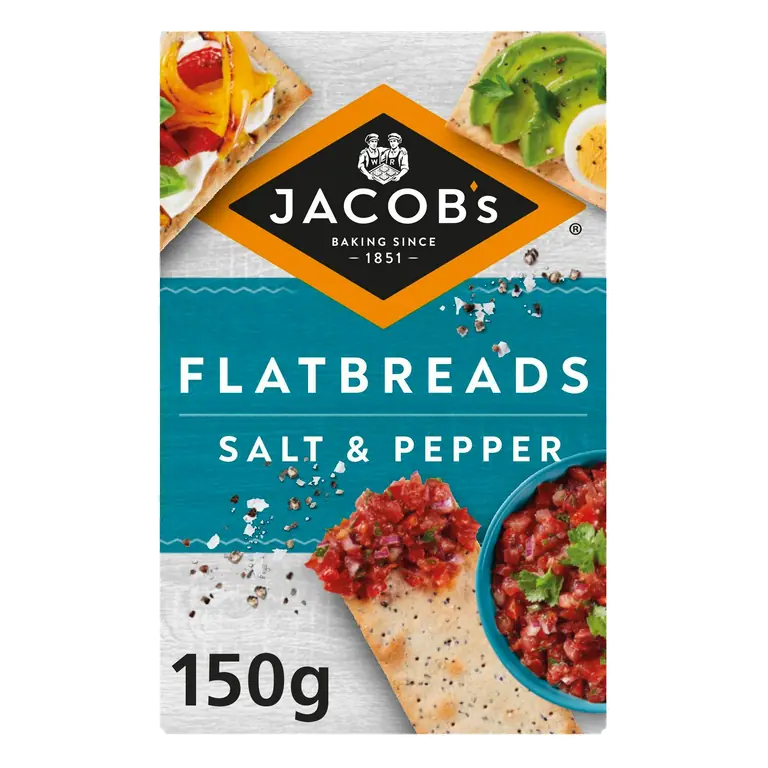 Flatbread Salt & Pepper Crackers 150g