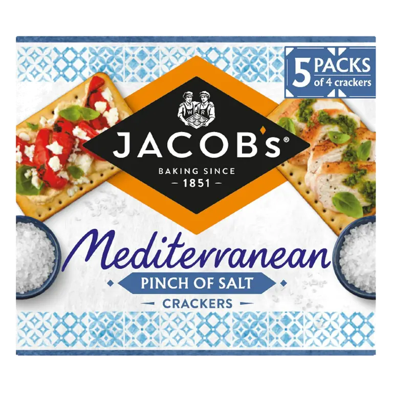 Mediterranean Pinch of Salt Crackers 190g