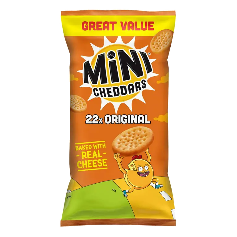 Mini Cheddars Original Multipack Snacks 22 x 23g