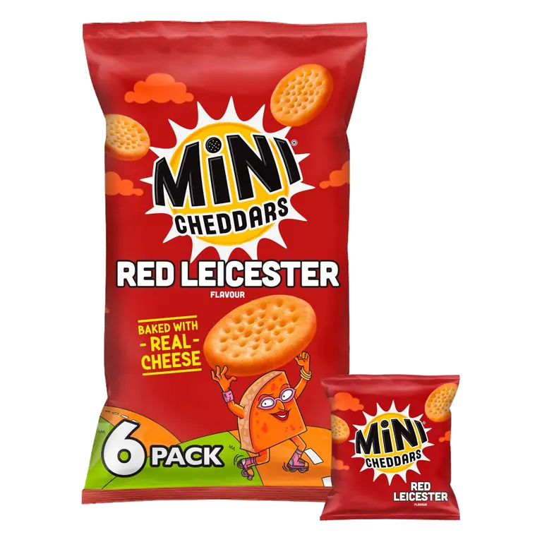 Mini Cheddars Red Leicester Flavour Multipacks 6x23g
