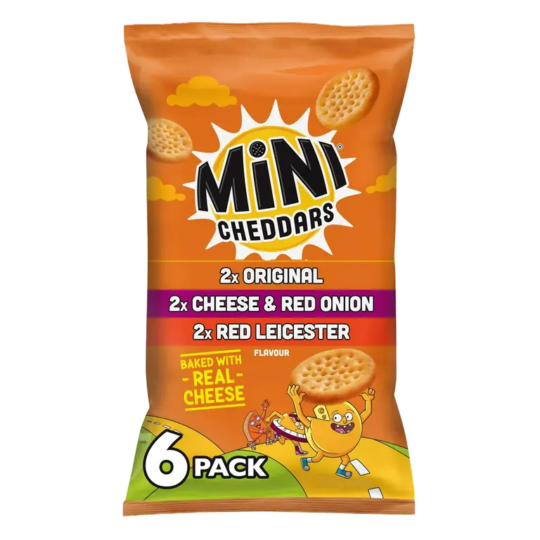 Mini Cheddars Variety Multipack Snacks 6x23g