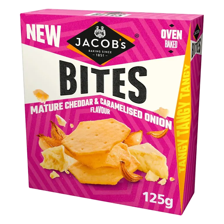 s Bites Mature Cheddar & Onion Crackers