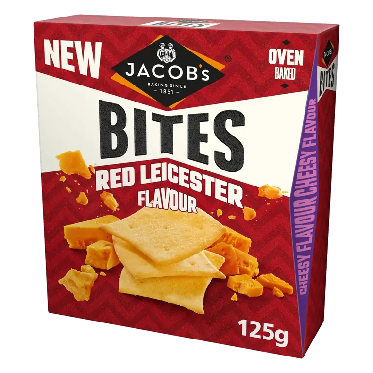 s Bites Red Leicester Crackers