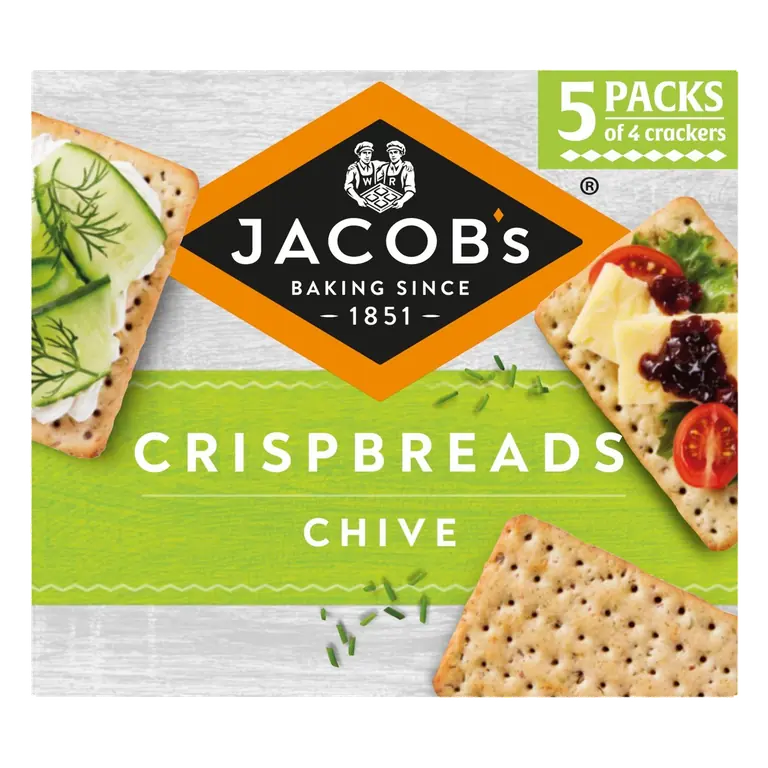 s Crispbreads Chive Crackers 5 Pack Multipack