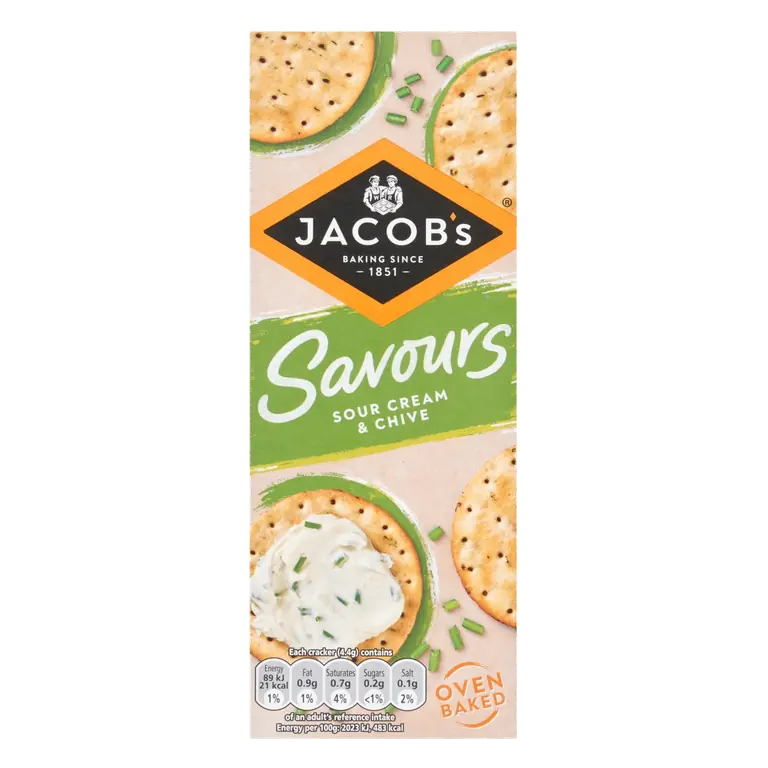 s Savours Thins Sour Cream & Chive Crackers
