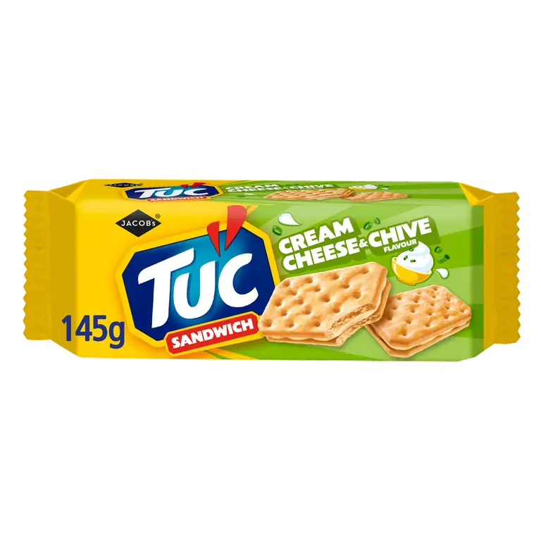 Jacob's Tuc Sandwich Cream Cheese & Chive Flavour 145g
