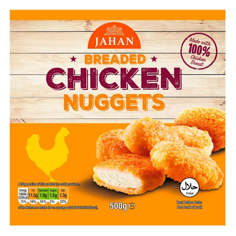 Breaded Chicken Nuggets 500g
