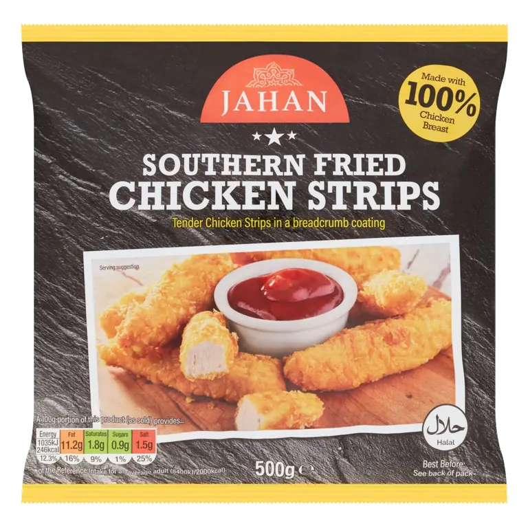 Southern Fried Chicken Strips 500g