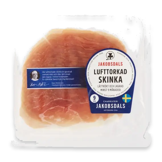 Skinka Lufttorkad Skivad