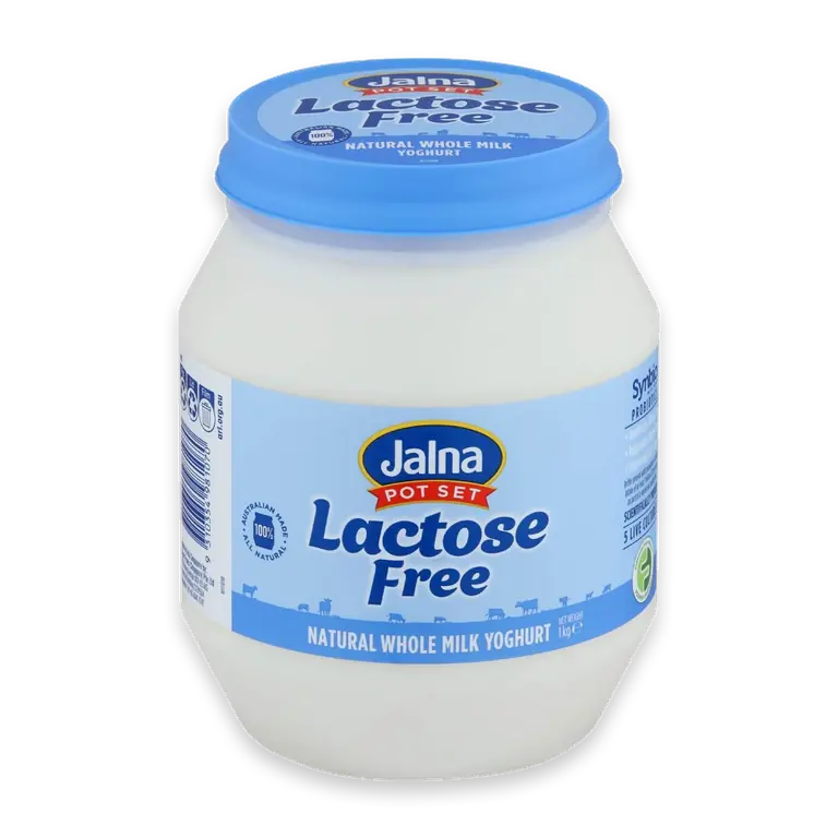 Pot Set Lactose Free Whole Milk Yoghurt Natural