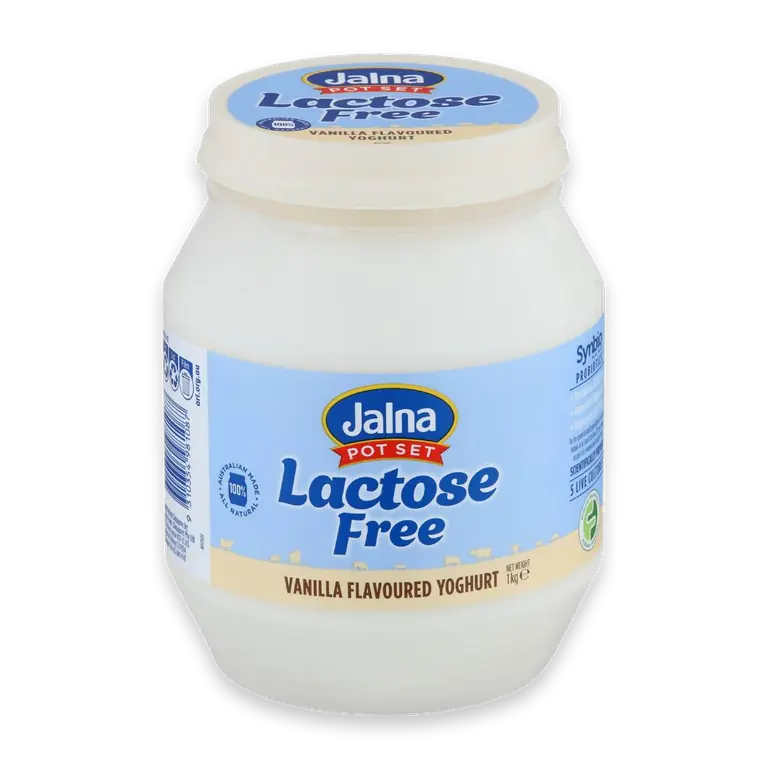 Pot Set Lactose Free Whole Milk Yoghurt Vanilla