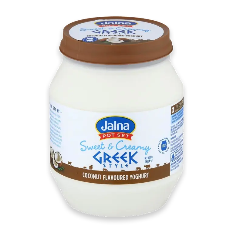 Sweet & Creamy Greek Style Coconut Flavoured Yoghurt