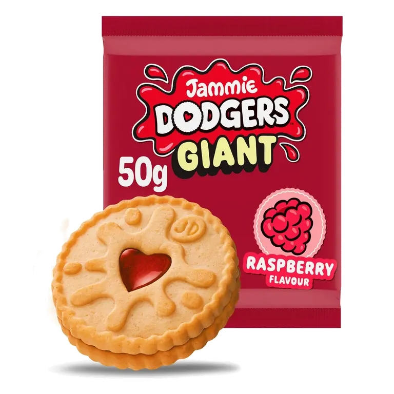 50g Giant Raspberry Flavour Biscuit