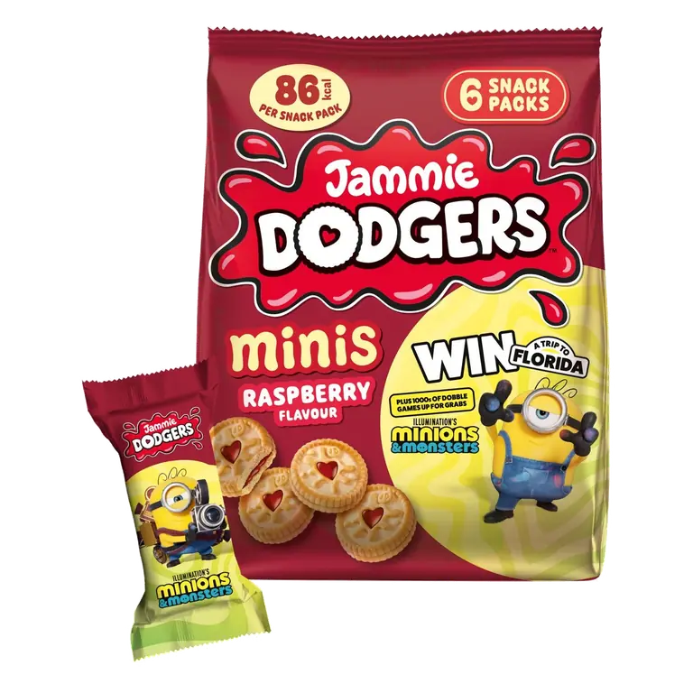 Minis Raspberry Biscuits Multipack 6 Packs