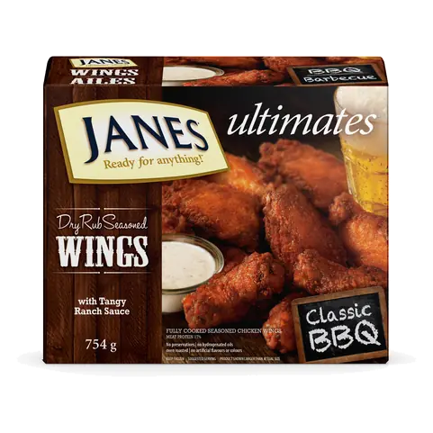 Frozen Chicken Wings Classic BBQ 754 g