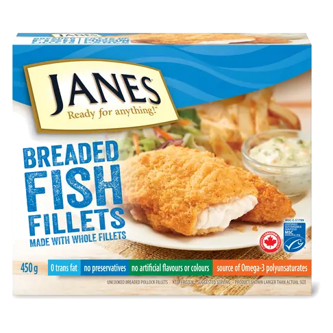 Jane's Frozen Pub Style Fish 450 g