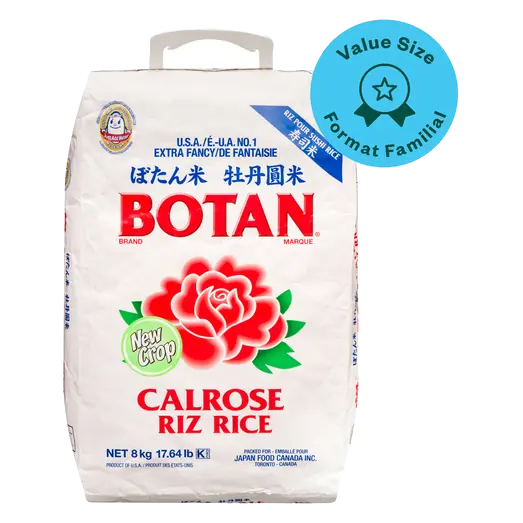 Botan Calrose Rice Value Size 8 kg