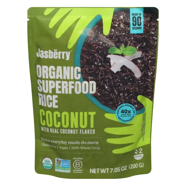90 Second Microwave Organic Coconut Superfood Rice Mix