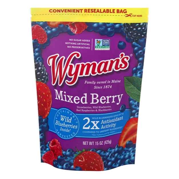 Wyman's Of Maine Fresh Frozen Mixed Berries