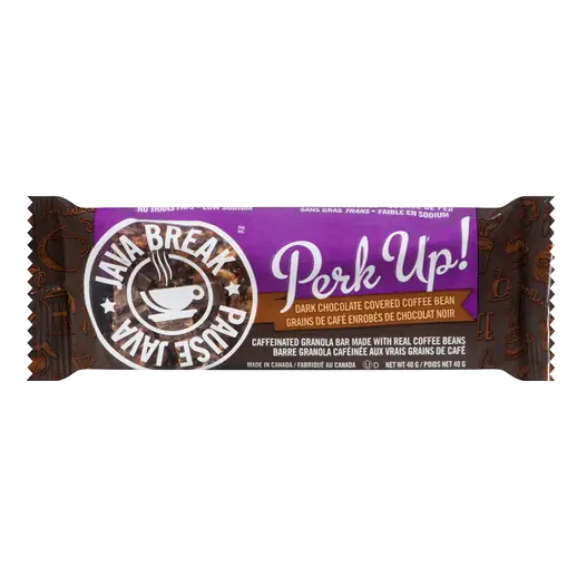 Perk Up! Granola Bar Dark Chocolate Covered Coffee Bean 40 g