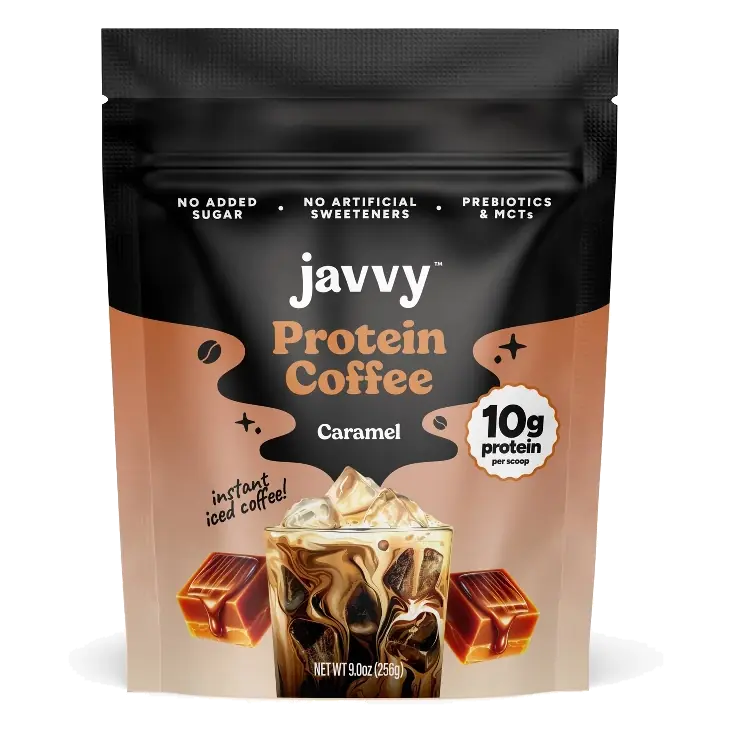 Javvy Caramel Protein Instant Coffee, 9oz