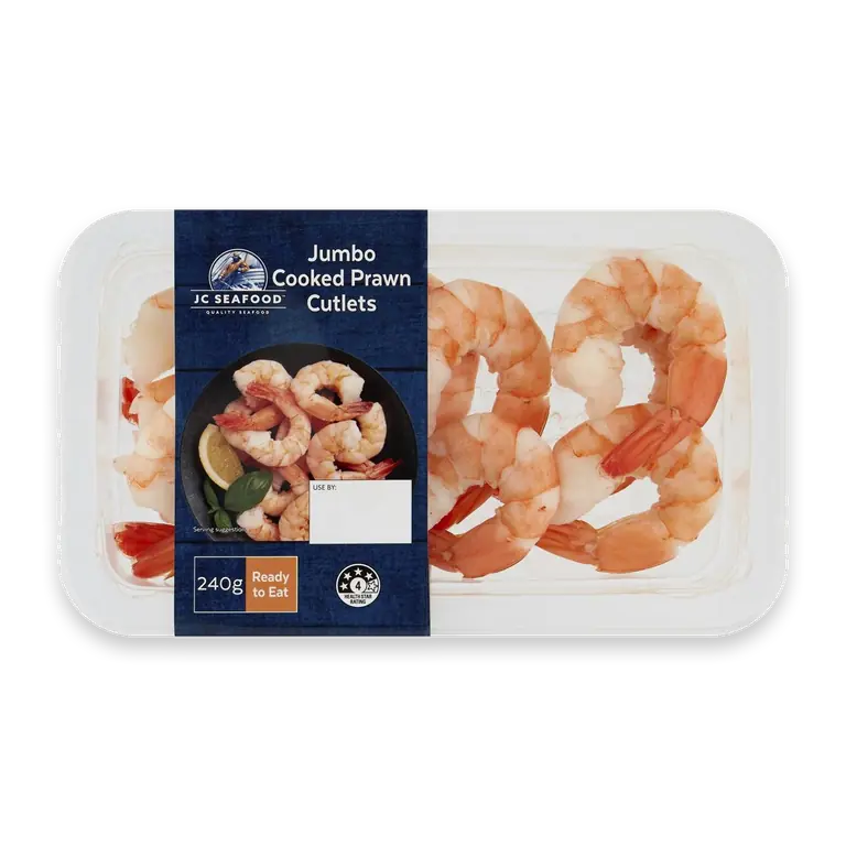 Jumbo Cooked Prawn Cutlets