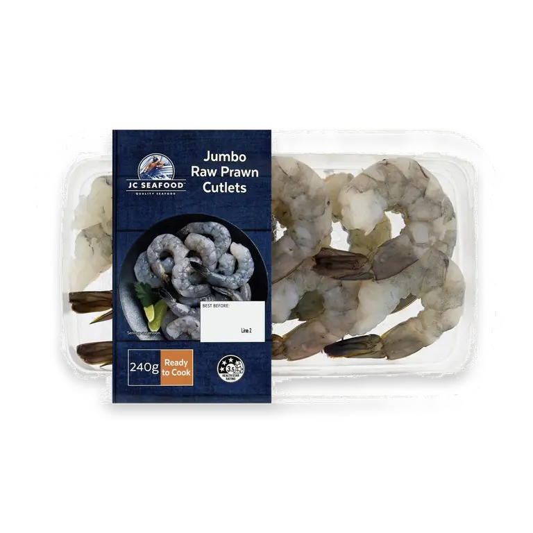 Jumbo Raw Prawn Cutlets