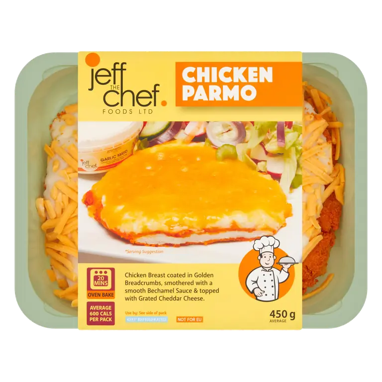 Jeff the Chef Foods Ltd Chicken Parmo 450g
