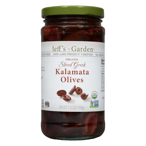 Organic Greek Sliced Kalamata Olives Marinated