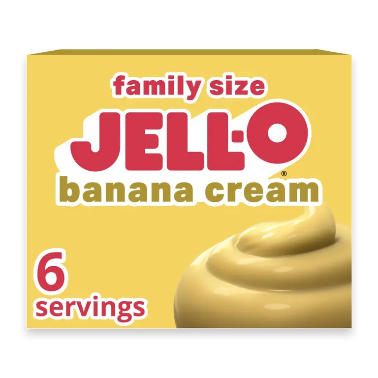 Banana Cream Artificially Flavored Instant Pudding & Pie Filling Mix Family Size Box