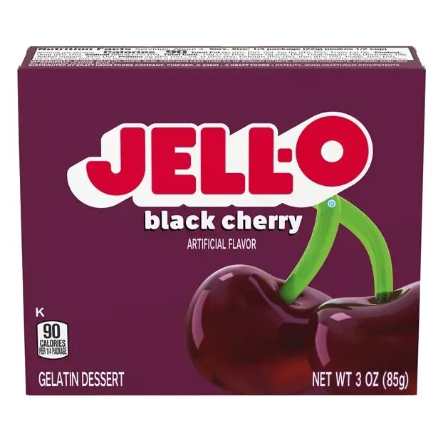 Black Cherry Gelatin Dessert