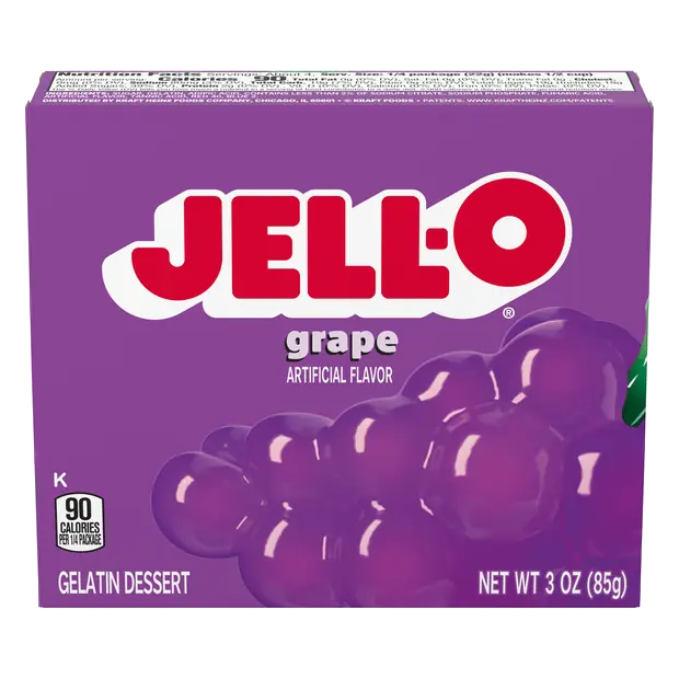 Grape Flavored Gelatin Dessert Mix