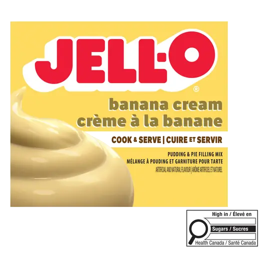 Cooked Pudding And Pie Filling Banana Cream 135 g