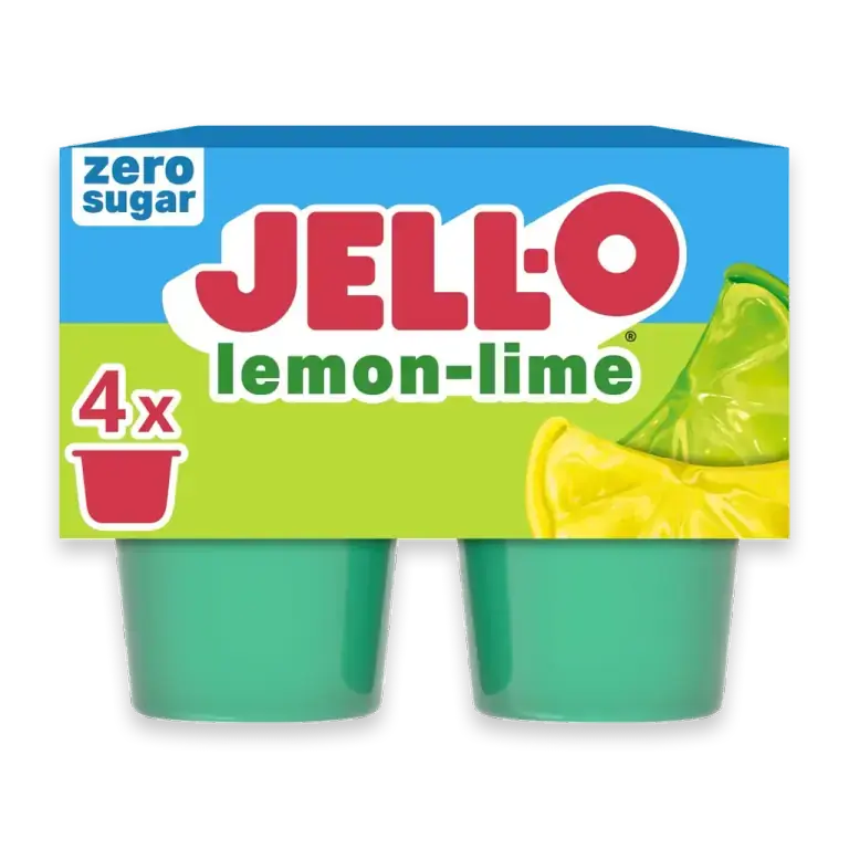 Lemon-Lime Sugar Free Jello Cups Gelatin Snack