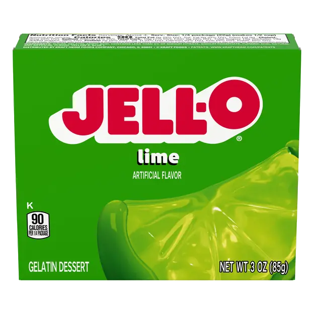 Lime Flavored Gelatin Dessert Mix