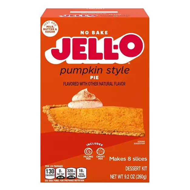 No Bake Pumpkin Style Pie Dessert Kit
