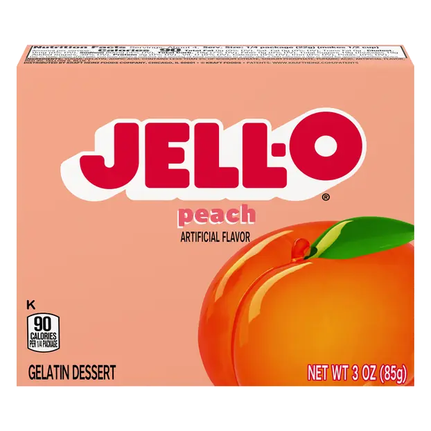 Peach Flavored Gelatin Dessert Mix