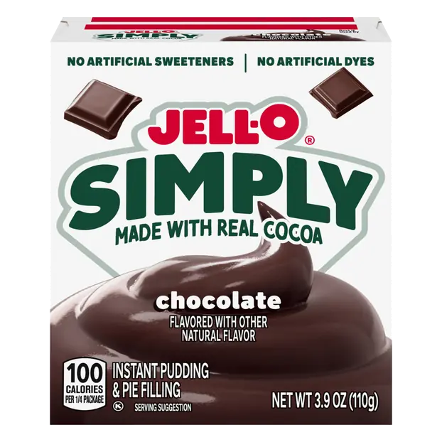 Simply Chocolate Flavored Instant Pudding & Pie Filling Mix