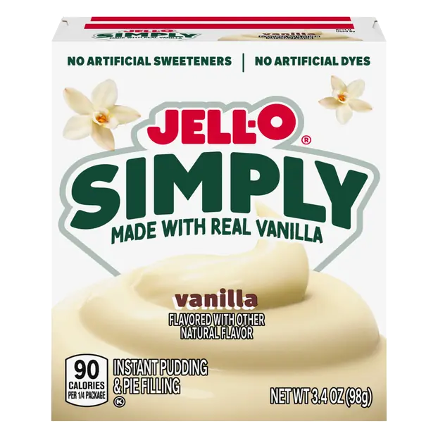 Simply Vanilla Flavored Instant Pudding & Pie Filling Mix