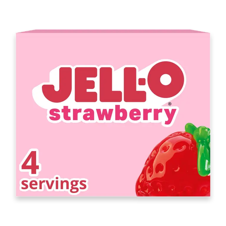 Strawberry Gelatin Dessert Mix, Box