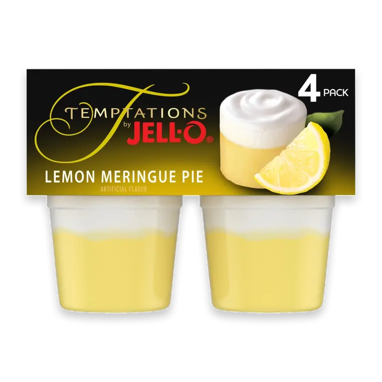 Temptations Lemon Meringue Pie Pudding Cups Snack
