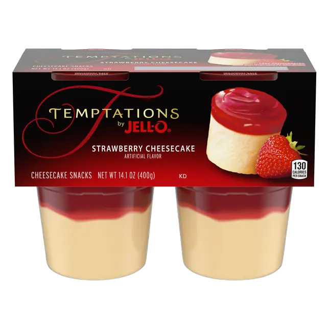 Temptations Strawberry Cheesecake Snack Cups - 4 ct