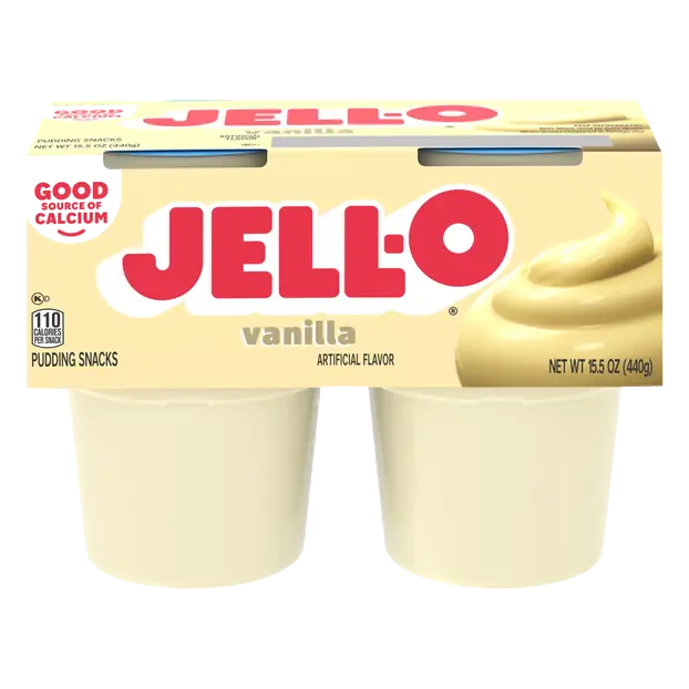 Vanilla Pudding Snack Cups - 4 ct