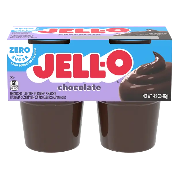 Zero Sugar Chocolate Pudding Snack Cups - 4 ct