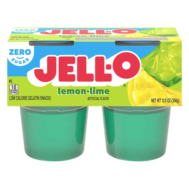 Zero Sugar Lemon-Lime Gelatin Snack Cups - 4 ct