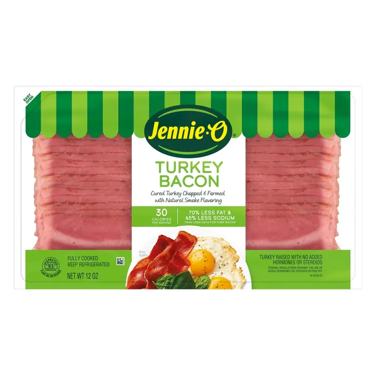 Turkey Bacon with Natural Smoke Flavoring
