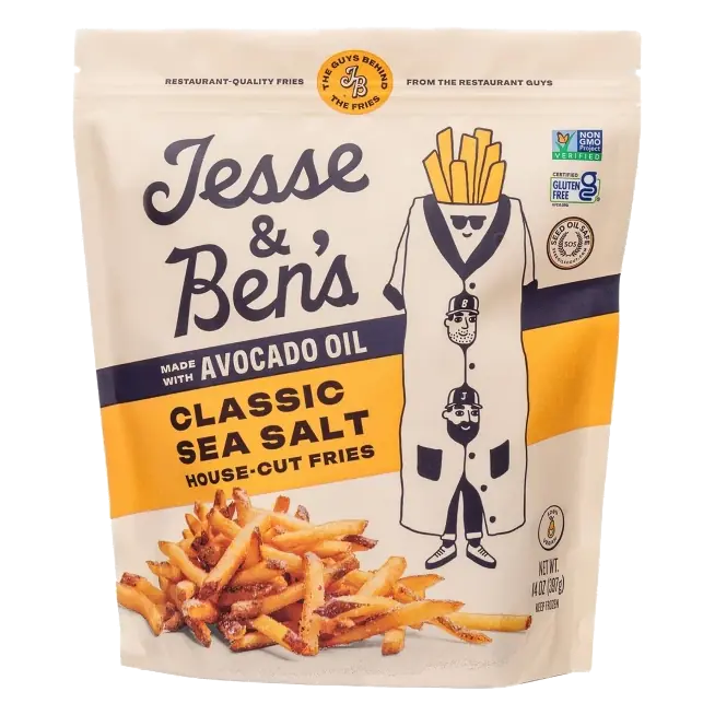 Jesse & Ben's Classic Sea Salt House Cut Fries, 14oz