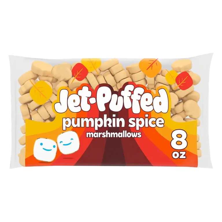 Jet-Puffed Fall Harvest Pumpkin Spice Marshmallows, 8oz