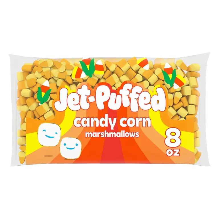 Jet Puffed Halloween Fall Candy Corn Marshmallow, 8oz